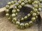 *20* 8mm Gold Washed Matte Olivine Luster Faceted Round Melon Beads